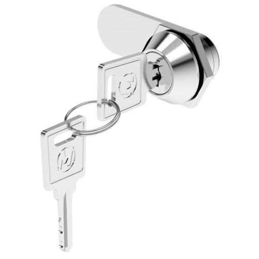F079 Quarter Turn Lock with 10mm Grip Height and Key Bright Chrome