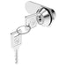 F079 Quarter Turn Lock with 10mm Grip Height and Key Bright Chrome