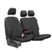 Seat Cover For Ford Transit Connect, Year 2013 - 2024, Driver and Double Passenger Seat, Black, Town & Country - FCT14BLK