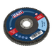 Sealey Flap Disc Zirconium, Ø100mmØ16mm Bore 40Grit, FD10040