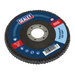 Sealey Flap Disc Zirconium, Ø115mmØ22mm Bore 120Grit, FD115120