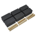 Sealey Floor Grinding Block, 50 x 50 x 100mm, 36 Grit - Pack of 6, FGB36