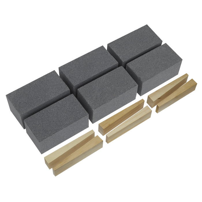 Sealey Floor Grinding Block, 50 x 50 x100mm, 60 Grit - Pack of 6, FGB60