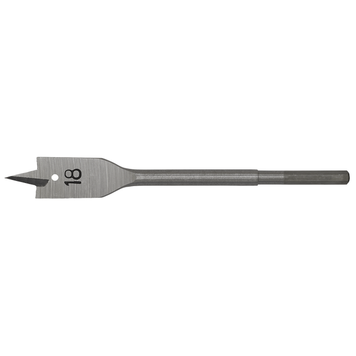 Sealey FWB18 Flat Wood Bit Ø18mm x 152mm