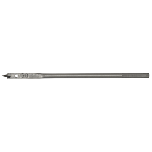 Sealey FWB60 Flat Wood Bit Ø6mm x 152mm