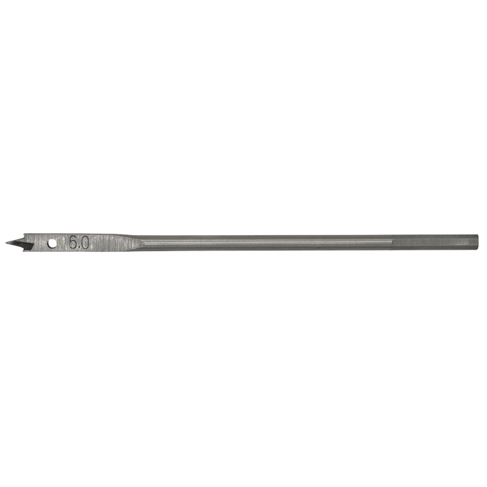 Sealey FWB60 Flat Wood Bit Ø6mm x 152mm