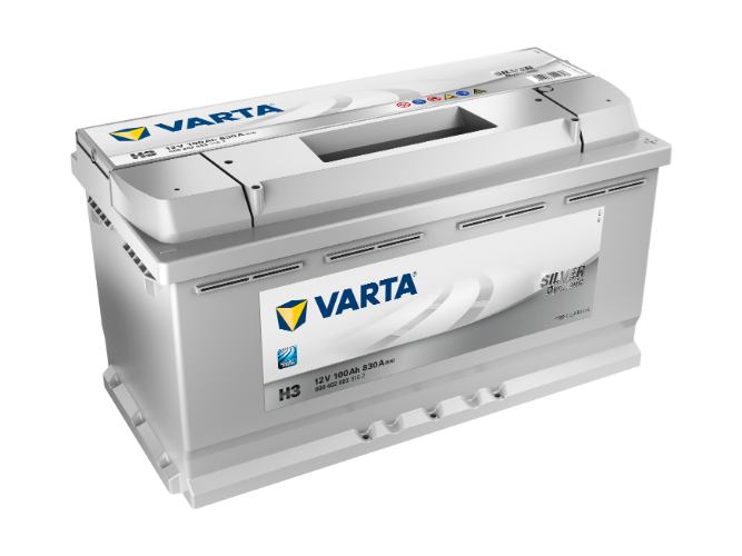 H3 Varta Silver Dynamic Car Battery 12V 100Ah - 600402083 Type 019, 4 Years Warranty