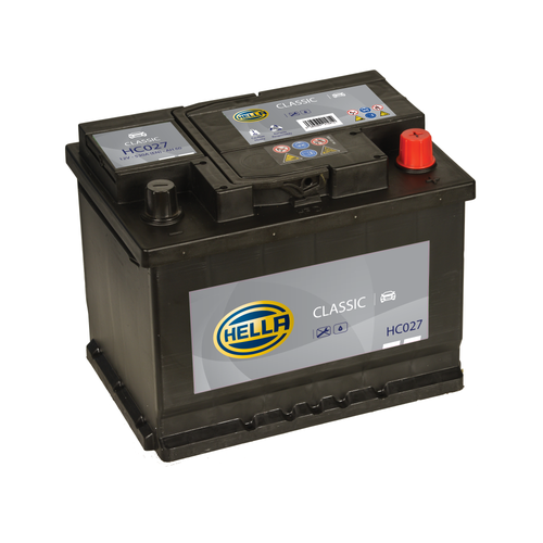 Hella HC027 Classic Car Battery 12V 60Ah Type 027, 3 Years Warranty