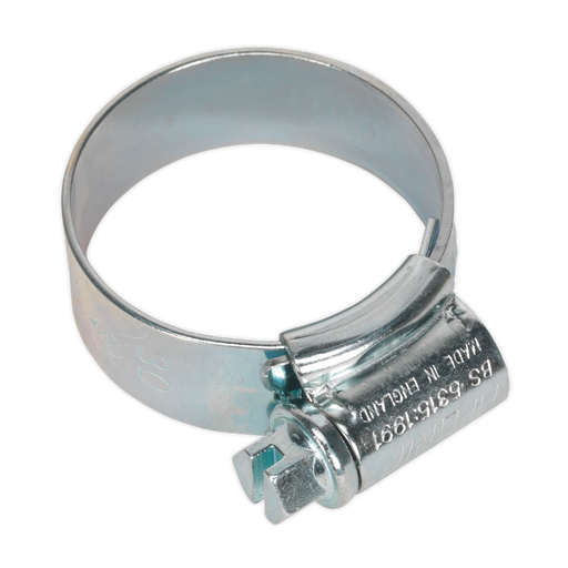 Sealey HCJ1A HI-GRIP® Hose Clip Zinc Plated Ø22-30mm Pack of 20