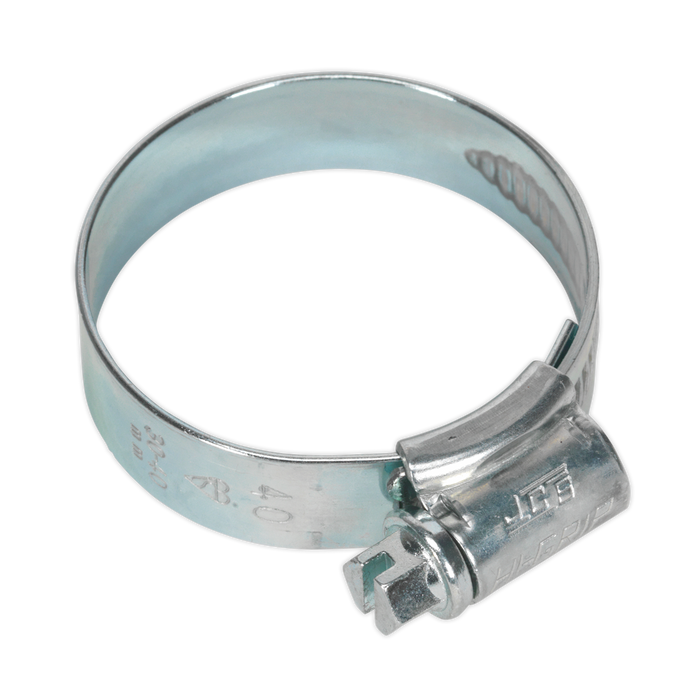 Sealey HCJ1X HI-GRIP® Hose Clip Zinc Plated Ø30-40mm Pack of 20
