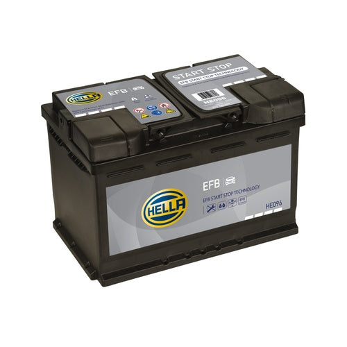 Hella HE096 Start Stop EFB Car Battery 12V 70Ah Type 096EFB - 570 190 065, 3 Years Warranty