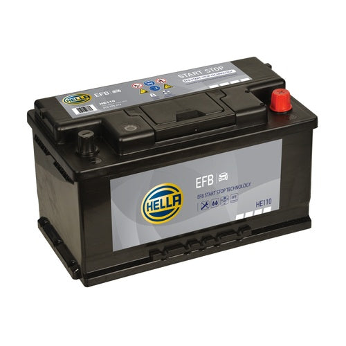 Hella HE110 Start Stop EFB Car Battery 12V 75Ah Type 110EFB - 575 170 073, 3 Years Warranty