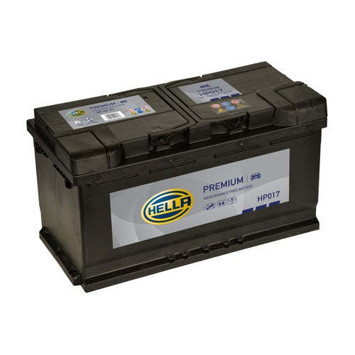 Hella HP017 Sealed Premium Car Battery 12V 90Ah Type 017, 4 Years Warranty
