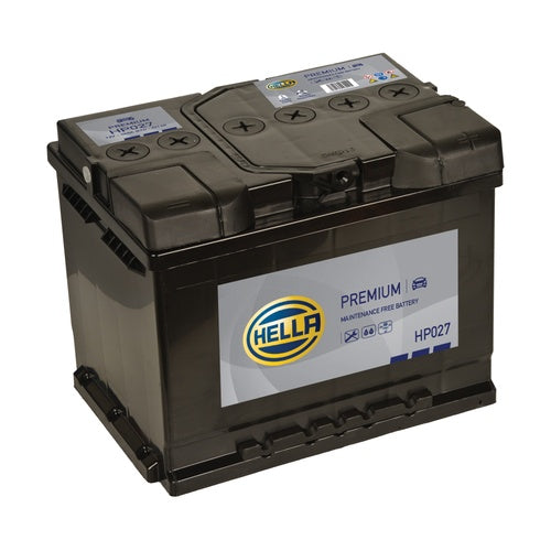 Hella HP027 Sealed Premium Car Battery 12V 60Ah Type 027, 4 Years Warranty