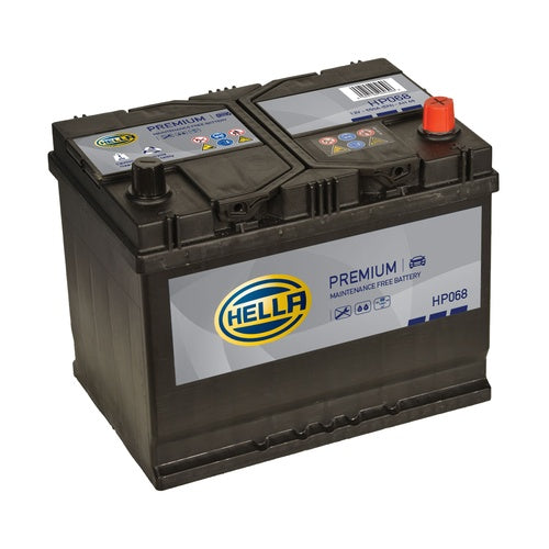 Hella HP068 Sealed Premium Car Battery 12V 68Ah Type 068, 4 Years Warranty