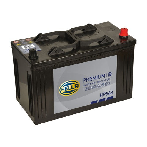 Hella HP643 Sealed Premium Commercial Vehicle Battery 12V 95Ah Type 643, 2 Years Warranty