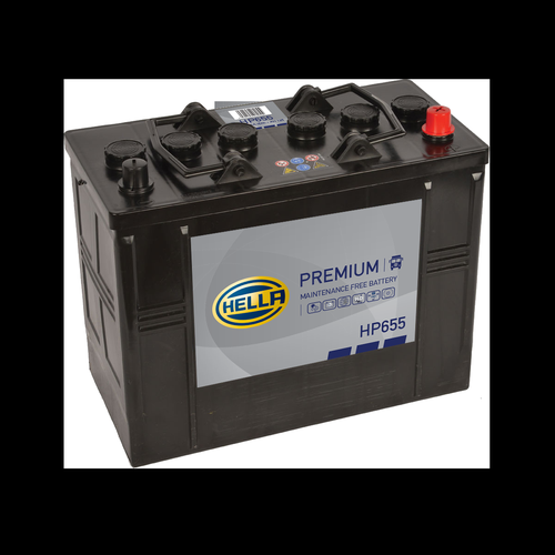 Hella HP655 Sealed Premium Commercial Vehicle Battery 12V 125Ah Type 655, 2 Years Warranty