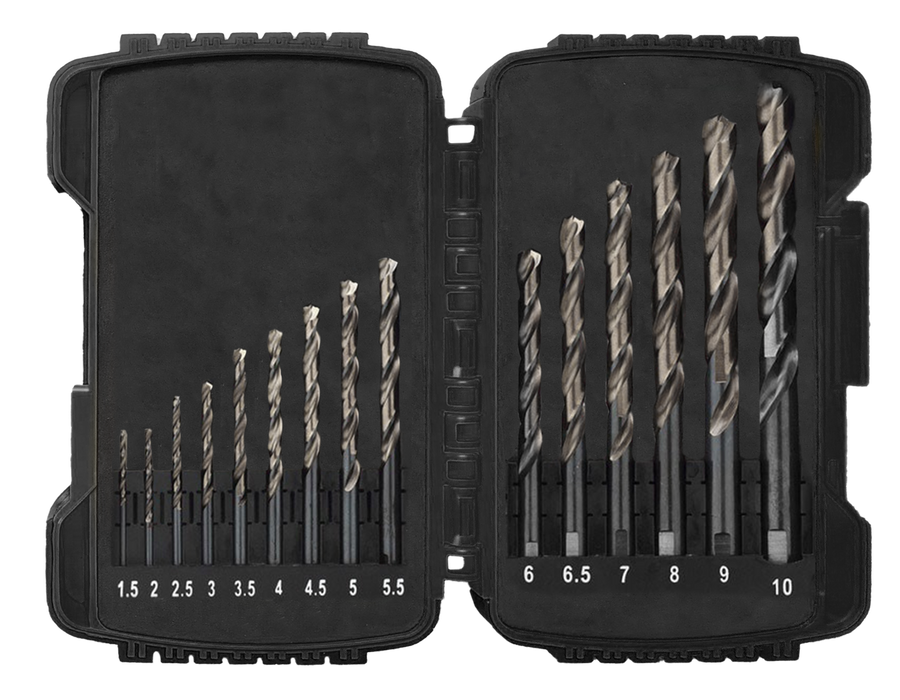 Abracs 15pc HSS-G Drill Bit Set ack of 1, HSSGKIT15