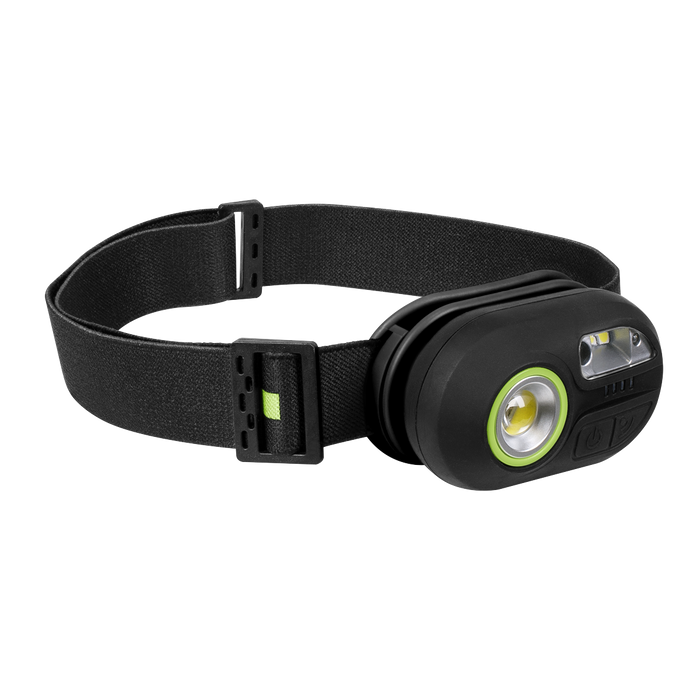 Sealey HT300R Rechargeable Headlight with Auto-Sensor 3W COB & 1W SMD LED