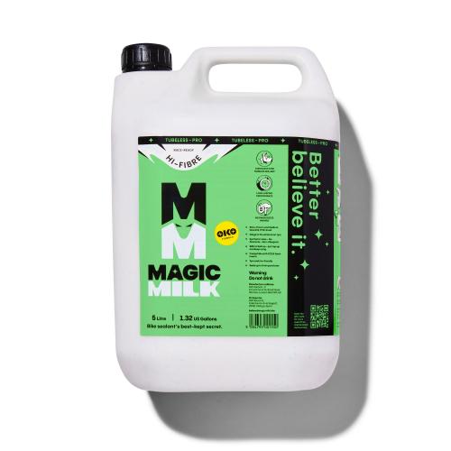 OKO OKO095 Magic Milk Tubeless Tyre Sealant, 5 Litre - Seals Punctures Up to 6mm
