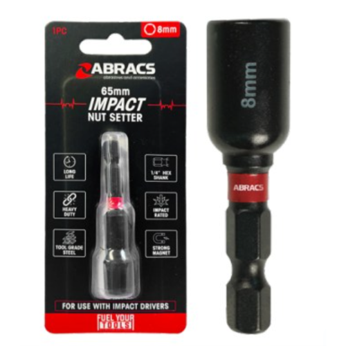 Abracs Impact Nut Setter 65mm 6-8-10mm - Pack of 1, INS65SET3