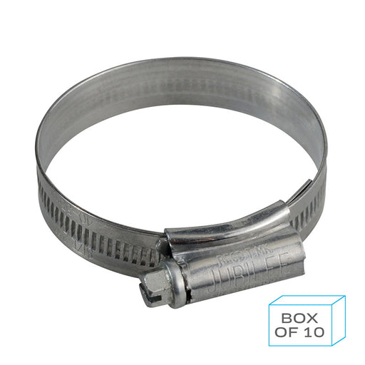 Jubilee JC4560 Hose Clip Size 2X (45-60mm) Mild Steel Zinc Plated (Supplied in Box of 10)