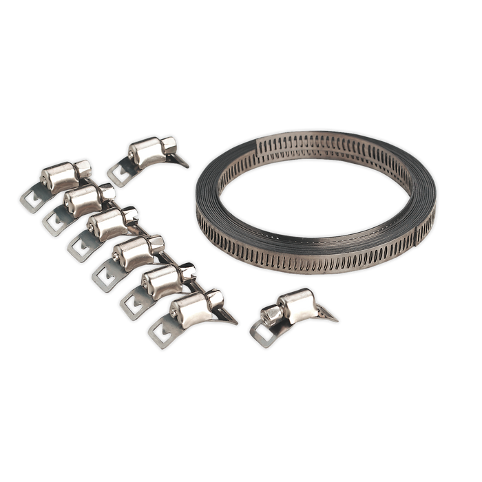 Sealey JC97 Hose Clip Set Self-Build 8mm Band Width