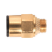 Sealey JGBC818 Brass SuperThread Straight Adaptor 8mm x 1/8"BSP Pack of 2 (John Guest Speedfit® - RM010811)