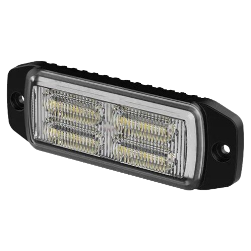 Strobe - 12 Amber Colour LEDs, 108mm Length, R65 Rated, 10-30V, LAP Electrical - JLED12A