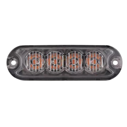 Strobe - 4 Amber Colour LEDs, 90mm Length, R65 Rated, 10-30V, LAP Electrical - KLED4A