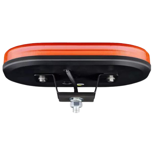 Mini Lightbar - 60 Amber Colour LEDs, Raised Single Point Fixing, 248mm Length, Amber Lens, LAP Electrical - LAP-ICE248WA/BK