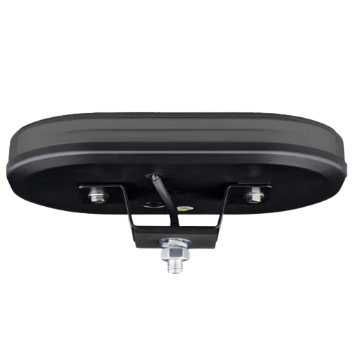 Mini Lightbar - 60 Amber Colour LEDs, Raised Single Point Fixing, 363mm Length, Smoked Lens, LAP Electrical - LAP-ICE363AS/BK