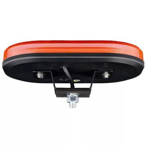 Mini Lightbar - 60 Amber Colour LEDs, Raised Single Point Fixing, 363mm Length, Amber Lens, LAP Electrical - LAP-ICE363WA/BK