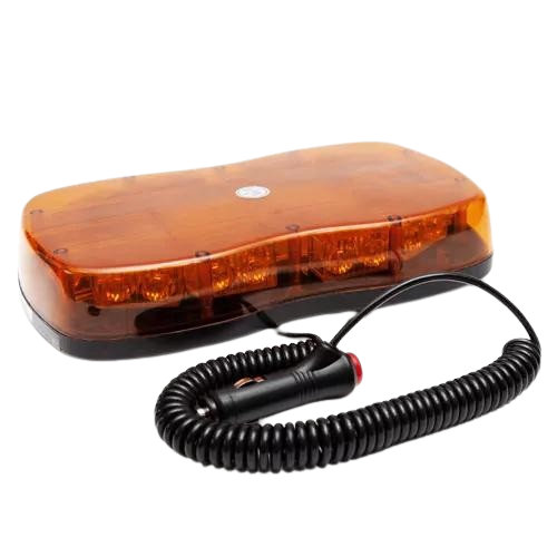 Mini Lightbar - 20 LEDs, Magnetic Mount, 297mm Length, Amber Lens, LAP Electrical - LAP1220R65MAG