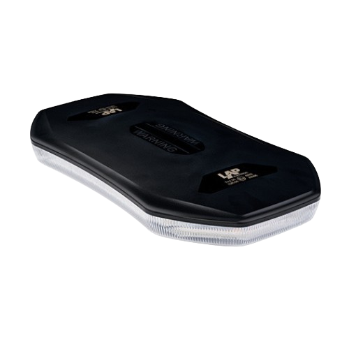 Mini Lightbar - 80 Amber colour LEDs, Single Point Fixing, 400mm Length, Clear Lens, 10-30V - LAP Electrical - LAP1648AC/SP