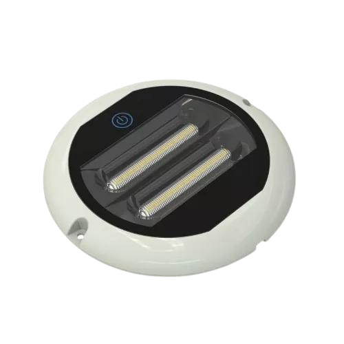 LED Interior Light - 130mm Diameter, Round Shape, Touch Switch, 10-30V, LAP Electrical - LAPCV413/TS
