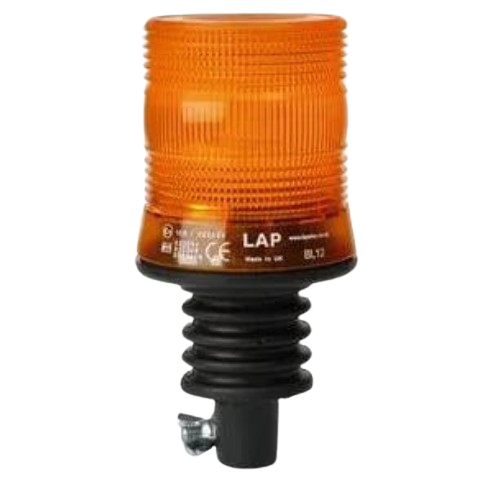 Beacon - Amber Lens, LED Compact, 10-30V, Flexi DIN Fixing, LAP Electrical - LCB040