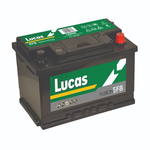 Lucas LE096 EFB StartStop Car Battery - 12v 70Ah, 3 Years Warranty