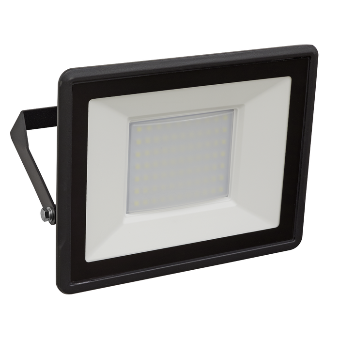 Sealey LED113 Extra Slim Floodlight with Wall Bracket 50W SMD LED 230V