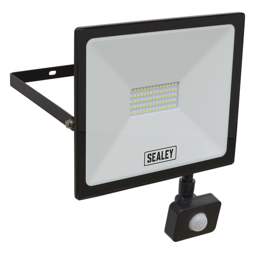 Sealey LED113PIR Extra Slim Floodlight with PIR Sensor 50W SMD LED