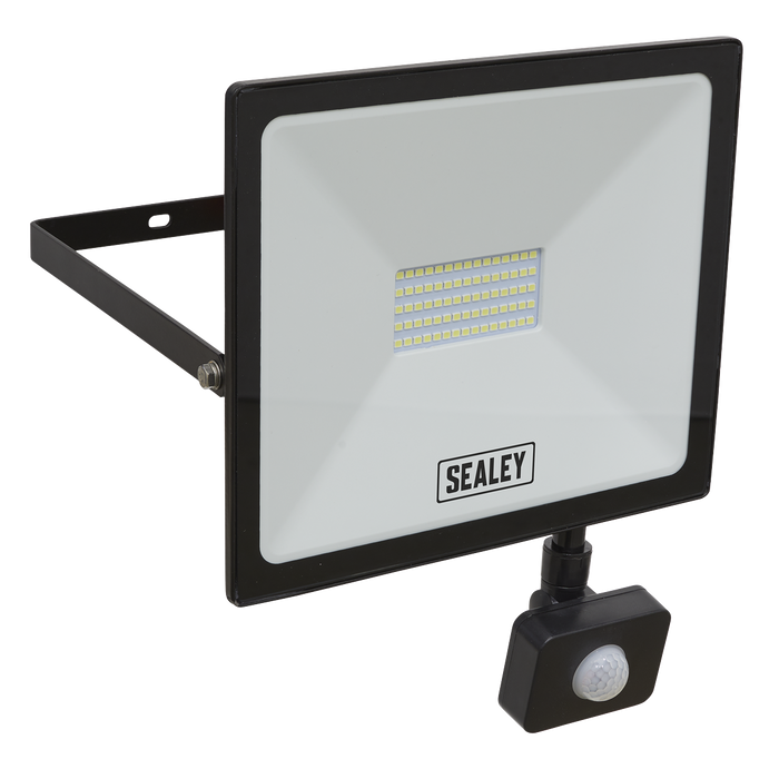 Sealey LED113PIR Extra Slim Floodlight with PIR Sensor 50W SMD LED