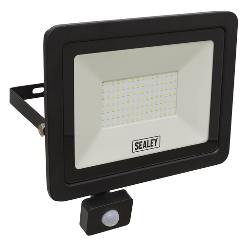 Sealey LED115PIR Extra Slim Floodlight with PIR Sensor 100W SMD LED