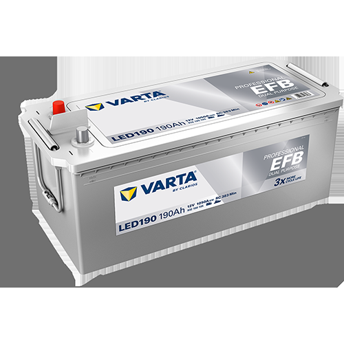 LED190 Varta Professional Dual Purpose EFB Battery 12V 190Ah - 930 190 105, 2 Years Warranty