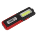 Sealey LED318R Rechargeable Inspection Light 5W COB & 3W SMD LED with Power Bank - Red