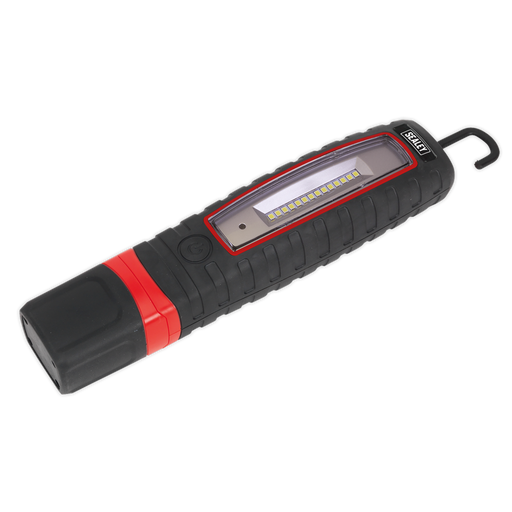 Sealey LED360 Rechargeable 360° Inspection Light 14 SMD LED & 3W SMD LED Black Lithium-ion