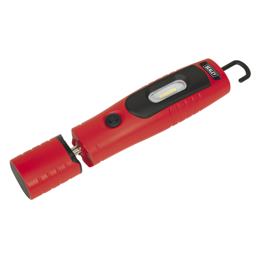 Sealey LED3602R Rechargeable 360° Inspection Light 7 SMD & 3W SMD LED Red Lithium-ion