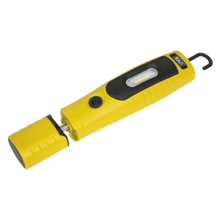 Sealey LED3602Y Rechargeable 360° Inspection Light 7 SMD & 3W SMD LED Yellow Lithium-ion