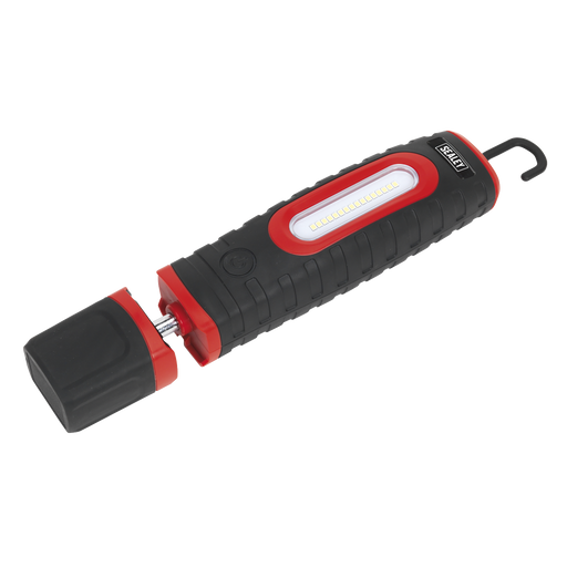 Sealey LED360PLUS Rechargeable 360° Inspection Light 16 SMD & 3W SMD LED Black 2 x Lithium-ion