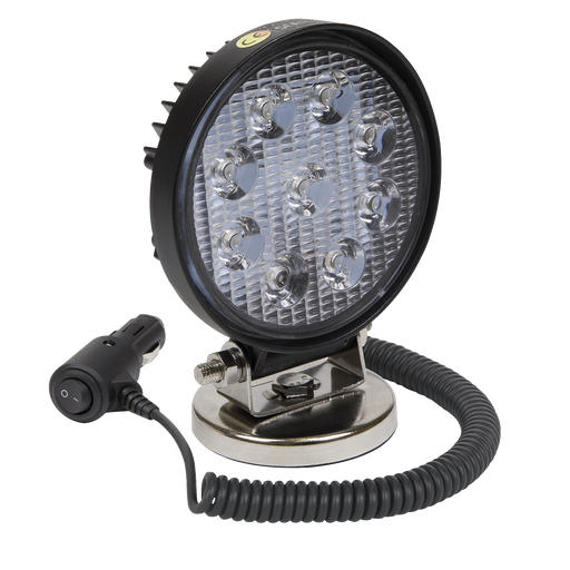 Sealey LED3RM Round Work Light with Magnetic Base 27W SMD LED