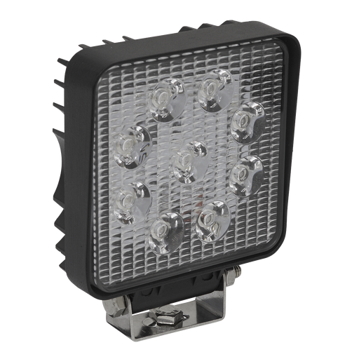 Sealey LED3S Square Work Light with Mounting Bracket 27W SMD LED